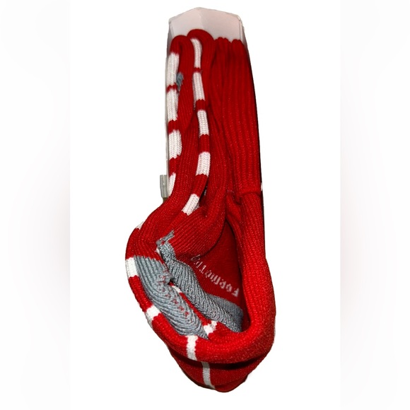 Adidas Team Speed OTC Soccer Socks 1 Pair Youth 13C-4Y Red & White w Logo NEW! - Picture 7 of 8